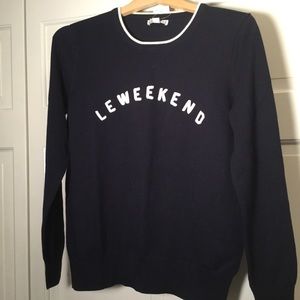 JCrew Mercantile Le Weekend Navy Sweaters